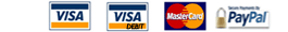 Cards accepted: Visa, Visa Debit, Mastercard. Paypal