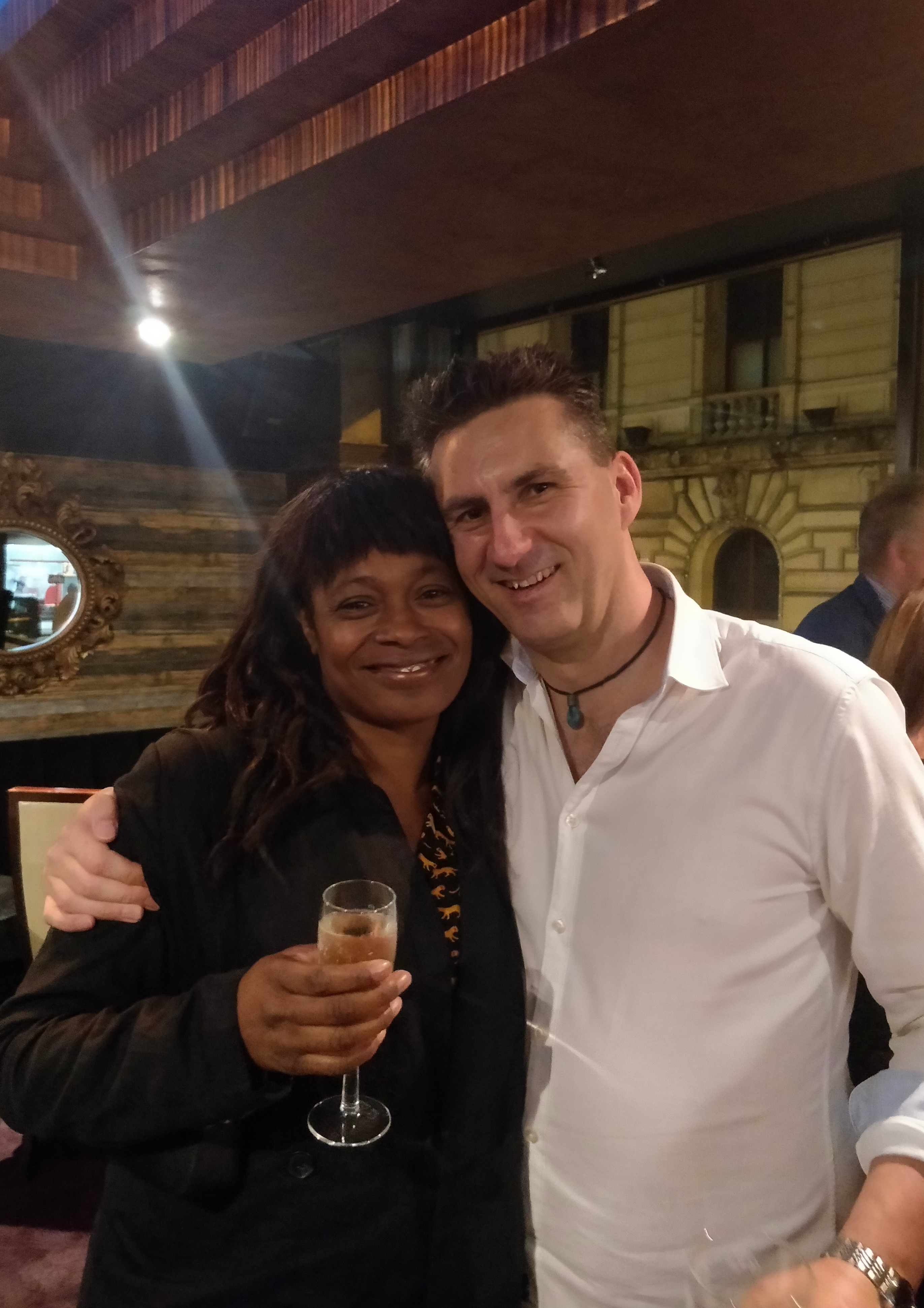Founder Steve with Social Circle Member Vanessa.