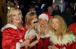 Our lovely Social Circle ladies ready for the Santa Pub Crawl.