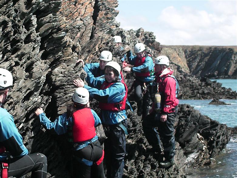 Manchester adventure group in Anglesey
